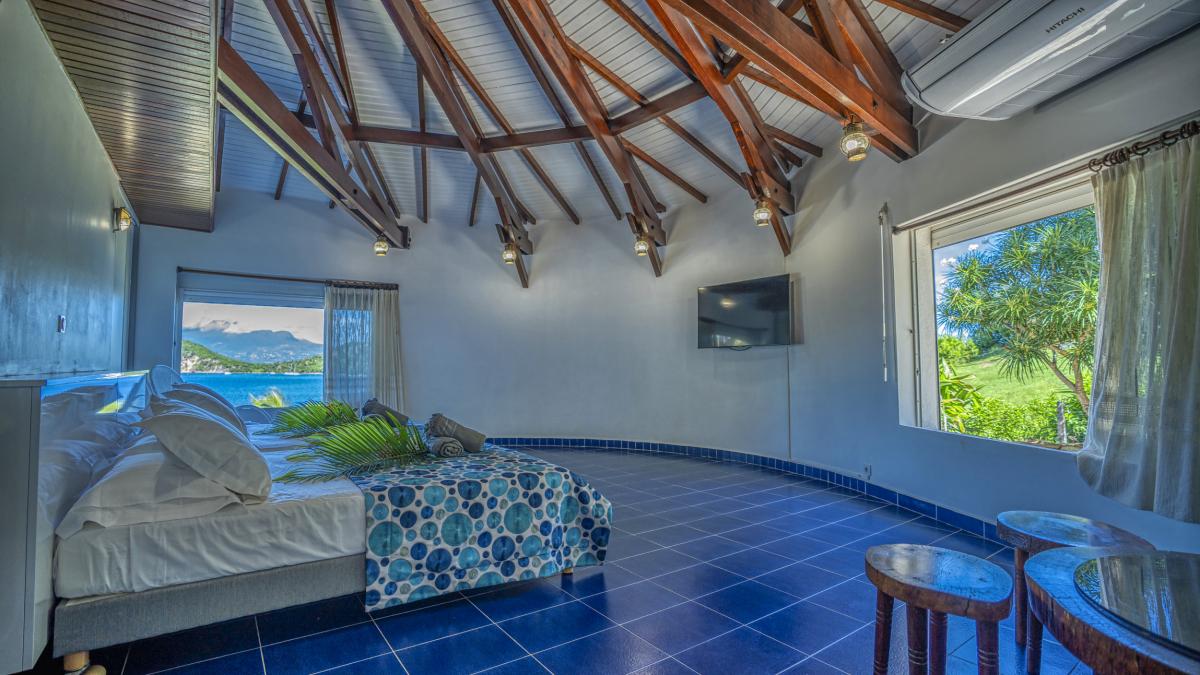 Location villa vue mer aux Saintes Guadeloupe-Suite double lits-23